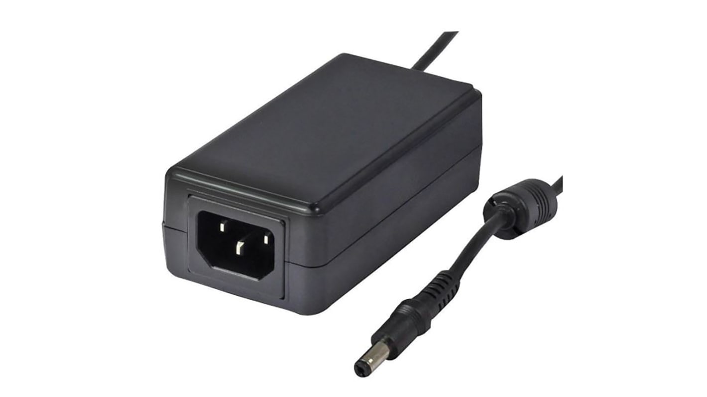 rs pro 18w电源适配器, 6v 直流 0 → 3a输出, 2.1 x 5.5 mm 连接器接